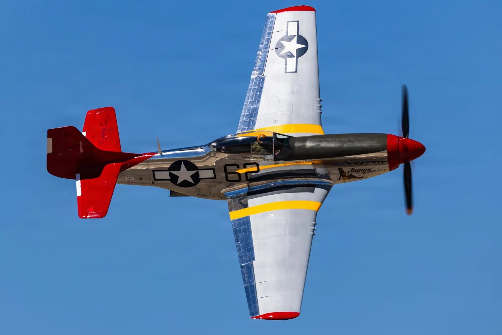 P-51 Mustang over Luke Air Force Base, U.S. Air National Guard photo by Tech. Sgt. Hampton Stramler