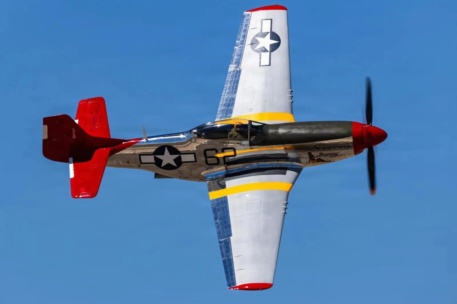 P-51 Mustang over Luke Air Force Base, U.S. Air National Guard photo by Tech. Sgt. Hampton Stramler